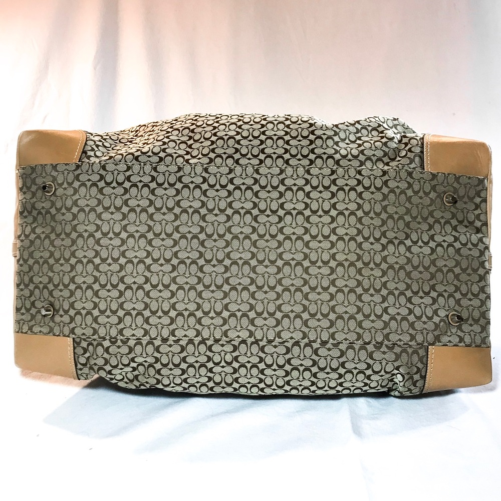 NEW Coach Canvas Classic Signature Voyager Duffle - Picture 3 of 5